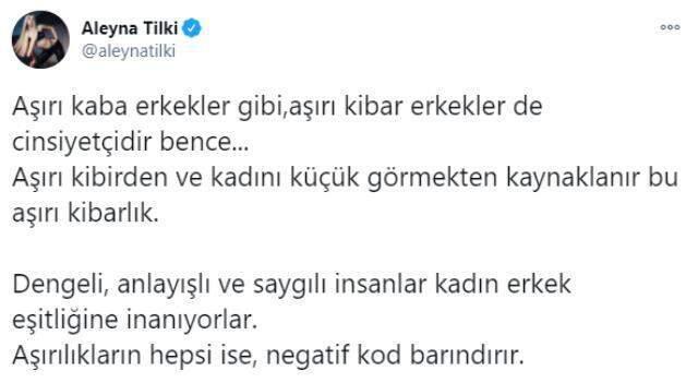 Aleyna Tilki, erkekler hakkında yaptığı yorumla yine gündeme oturdu