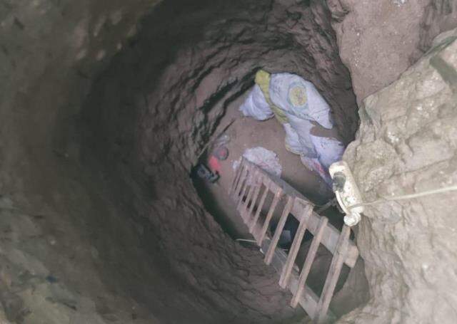 Yerin 15 metre altında define kazısı yaparken suçüstü yakalandılar Yerin 15 metre altında define kazısı yaparken suçüstü yakalandılar