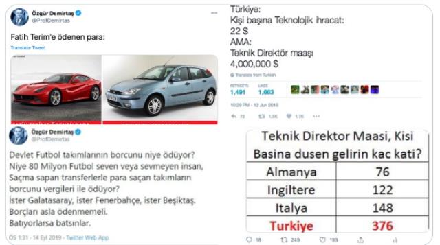 Ekonomist Özgür Demirtaş'ın Mesut Özil paylaşımı Fenerbahçeli taraftarları kızdırdı