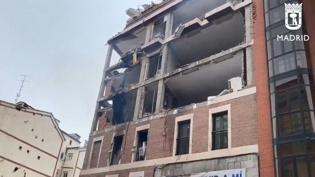 Madrid'in merkezindeki patlamada en az iki kişi öldü