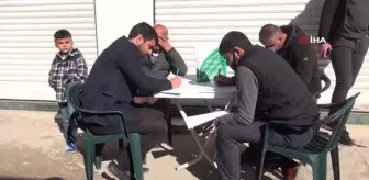 Silopi'de kısıtlamadan muaf tutulan vatandaşlar kan bağışında bulundu