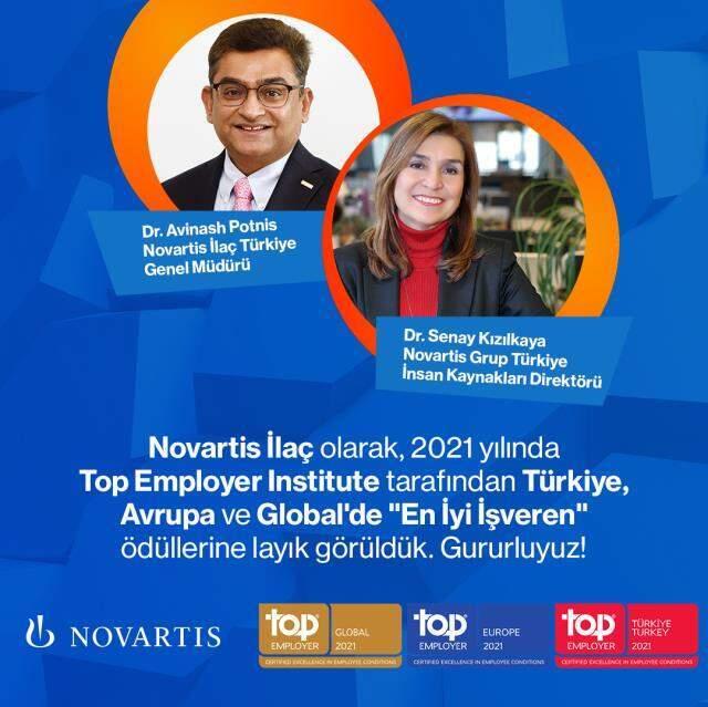 Novartis İlaç Türkiye, dünya çapında 'En İyi İşveren' ödülüne layık görüldü