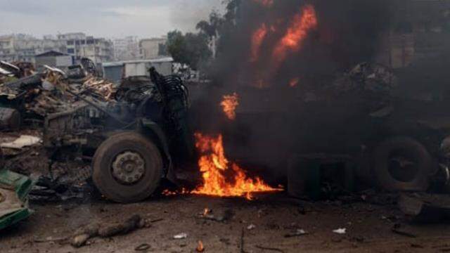 Afrin'de bomba yüklü araçla saldırı: 3 ölü, 18 yaralı Afrin'de bomba yüklü araçla saldırı: 3 ölü, 18 yaralı