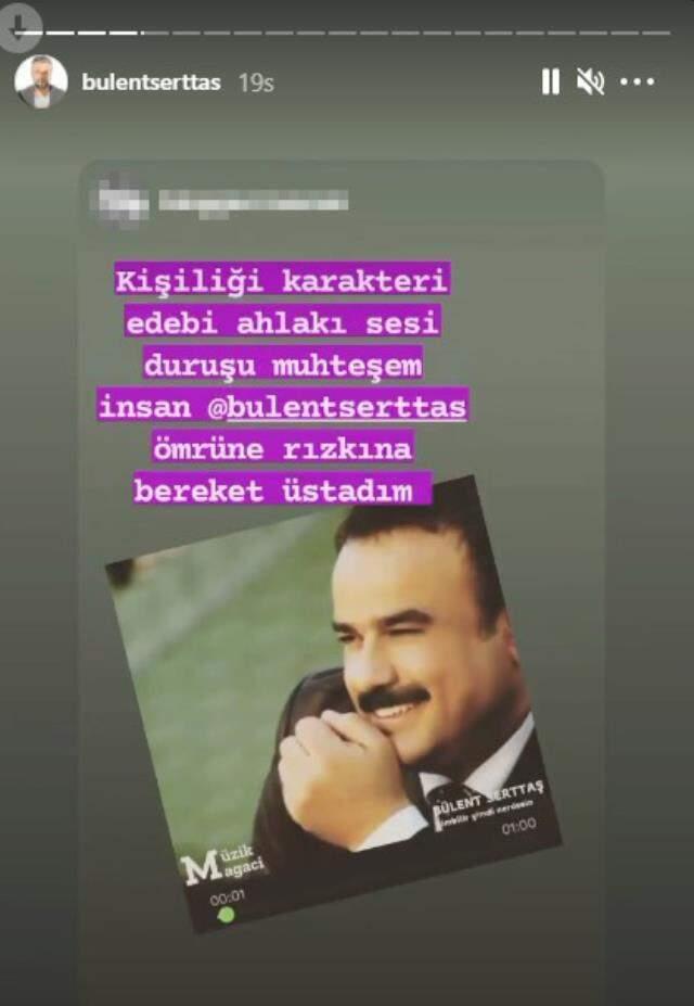 Oryantal Didem dans ederken kafasını çeviren Bülent Serttaş açıklama yapmak yerine destek yorumlarını paylaştı