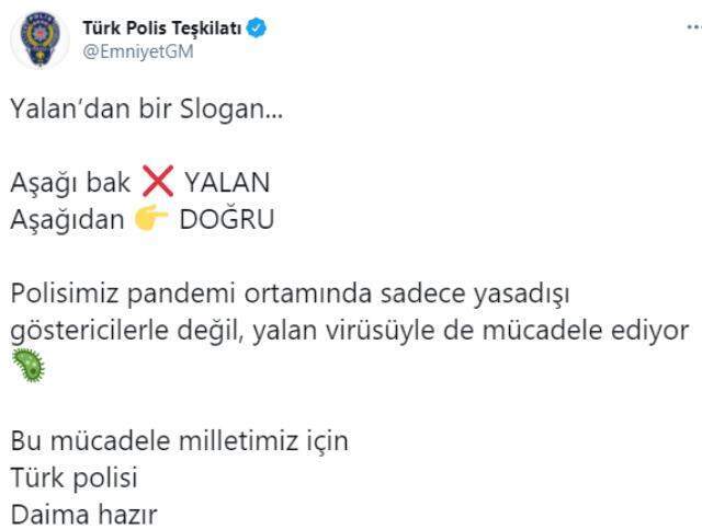 Emniyet, Boğaziçi Üniversitesindeki 'Aşağı bak' iddiasını paylaştığı videoyla yalanladı Emniyet, Boğaziçi Üniversitesindeki 'Aşağı bak' iddiasını paylaştığı videoyla yalanladı