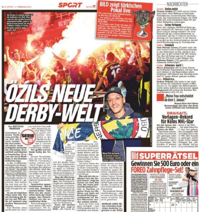 F.Bahçe'nin Mesut transferi sonrası Bild, Türkiye Kupası'nın internet yayın hakkını aldı
