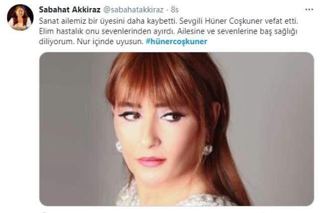 Hüner Coşkuner'in zamansız ölümü sanat dünyasını yasa boğdu