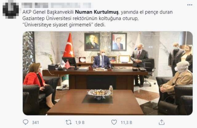 Sosyal medyayı ikiye bölen fotoğraf: Rektör koltuğunu AK Parti Genel Başkanvekili Numan Kurtulmuş'a bıraktı