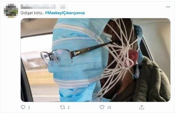 Twitter'da 'maskeyi çıkarıyoruz' etiketiyle yapılan paylaşımlara Bilim Kurulu Üyesi Prof. Dr. İlhan'dan tepki