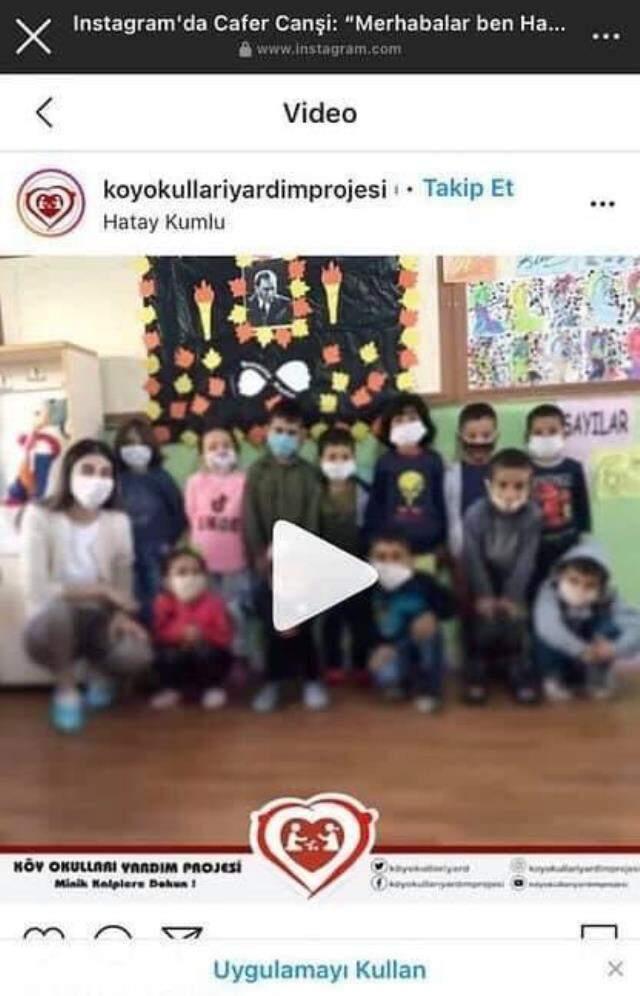 Cem Adrian'ın gömleği için bıraktığı linkten köy okullarına yardım sayfası çıktı