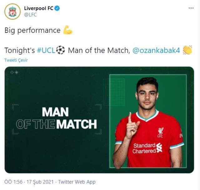 Ozan Kabak, Leipzig maçındaki performansıyla maçın adamı seçildi Ozan Kabak, Leipzig maçındaki performansıyla maçın adamı seçildi