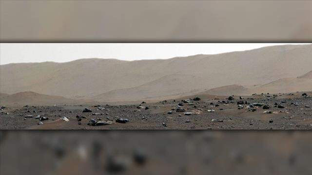 NASA'nın en gelişmiş keşif aracı kaydetti! Kızıl Gezegen'deki delta ve yamaçlar böyle görüntülendi