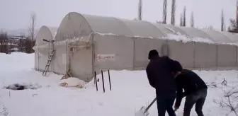 Konyalı çiftçi, arkadaşlarının olumsuz görüşlerine rağmen sera kurdu