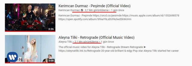 Şarkıları aynı anda yayınlandı! Kerimcan Durmaz, Aleyna Tilki'yi fena solladı