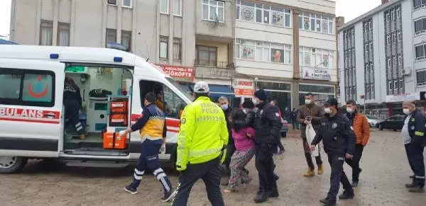 'Çocuklarımı getirin' diye bağıran kadın, intihar girişiminde bulundu