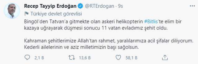 Bitlis'teki helikopter kazasında şehit olan 11 askerimizin naaşı Elazığ'a getirildi Bitlis'teki helikopter kazasında şehit olan 11 askerimizin naaşı Elazığ'a getirildi
