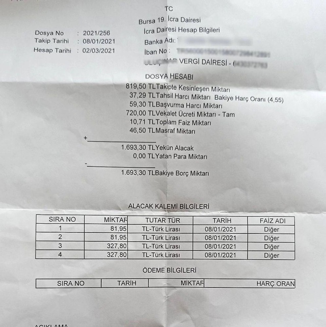 Otoyol geçiş ücretini ödemeyi unutunca icralık oldu Otoyol geçiş ücretini ödemeyi unutunca icralık oldu