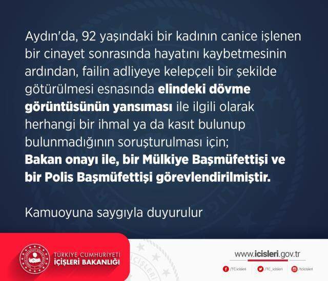 92 yaşındaki kadının katil zanlısının elindeki dövmenin görüntülere yansımasıyla ilgili soruşturma