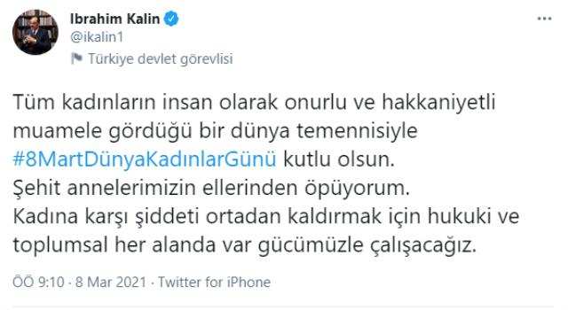 Cumhurbaşkanı Erdoğan: Kadınlarımızın şiddete maruz kalmadığı bir ortam meydana getirmek için mücadelemizi sürdüreceğiz