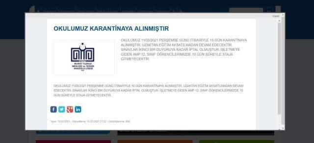 3 sınavda gözetmenlik yapan öğretmen koronaya yakalandı! 34 öğrenci karantinada 3 sınavda gözetmenlik yapan öğretmen koronaya yakalandı! 34 öğrenci karantinada