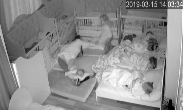 Alanya'da kreşte çocuklara şiddet görüntüleri Alanya'da kreşte çocuklara şiddet görüntüleri