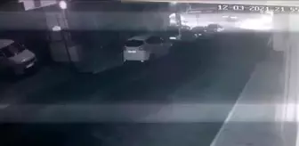 Giresun'da motosiklet kazası güvenlik kameralarına yansıdı