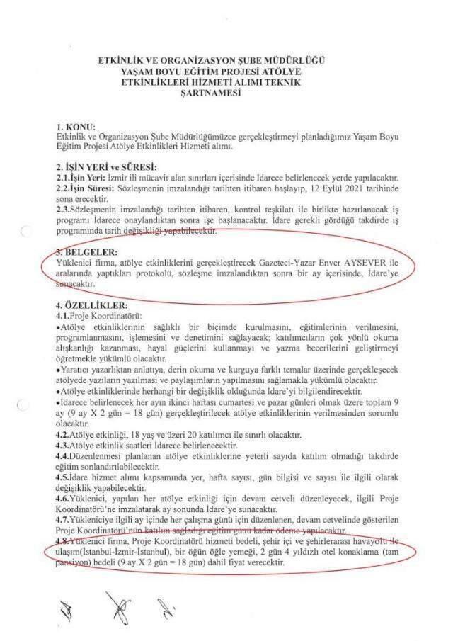 İzmir Büyükşehir Belediyesi'nden Enver Aysever'e özel ihale! 18 günlük eğitim için 238 bin lira ödeyecekler