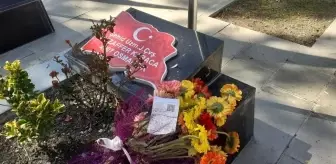 Şehit mezarında duygulandıran doğum günü mesajı: 'Seni çok seviyorum koca çınarım'