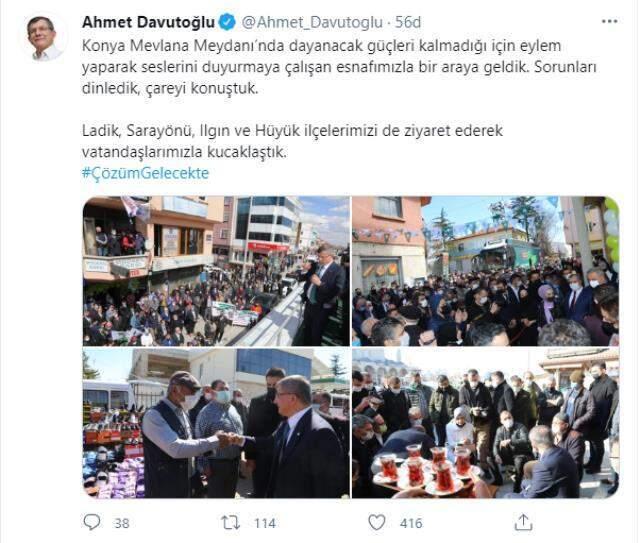 Davutoğlu'ndan AK Parti'nin kalesinde miting gibi esnaf ziyareti Davutoğlu'ndan AK Parti'nin kalesinde miting gibi esnaf ziyareti
