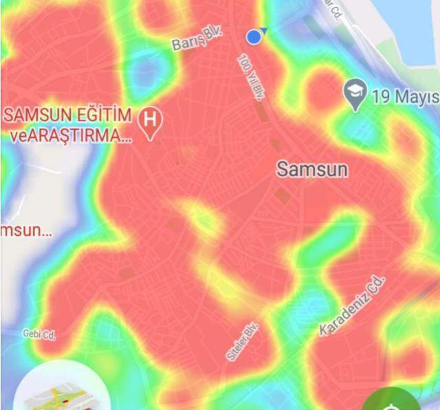 Riskli illerden olan Samsun'da HES haritası kırmızıyla kaplandı Riskli illerden olan Samsun'da HES haritası kırmızıyla kaplandı