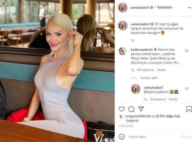 Model Cansu Taşkın'ın iç çamaşırsız pozuna Kadir Çöpdemir'den olay yorum