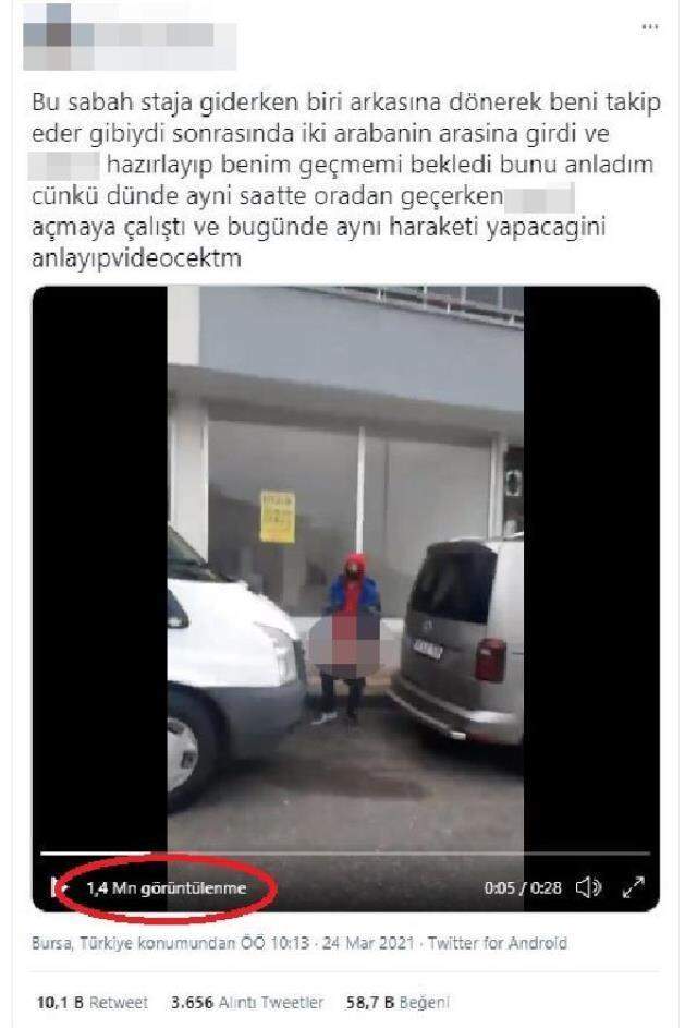 Bursa'da sokak ortasında sapık dehşeti yaşayan genç kızın ifadesi ortaya çıktı