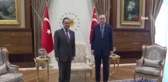 Son dakika haberi | Cumhurbaşkanı Erdoğan, Çin Halk Cumhuriyeti Dışişleri Bakanı Wang Yi'yi kabul etti