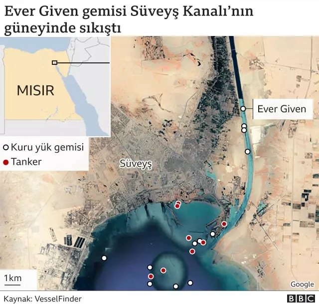 Dünya ticaretini bekleyen büyük tehlike! Karaya oturan gemi nedeniyle Süveyş Kanalı haftalarca kapalı kalabilir