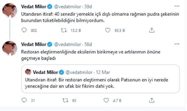 Vedat Milor'dan Kürşat Ayvatoğlu'nu tiye alan pudra şekeri paylaşımı