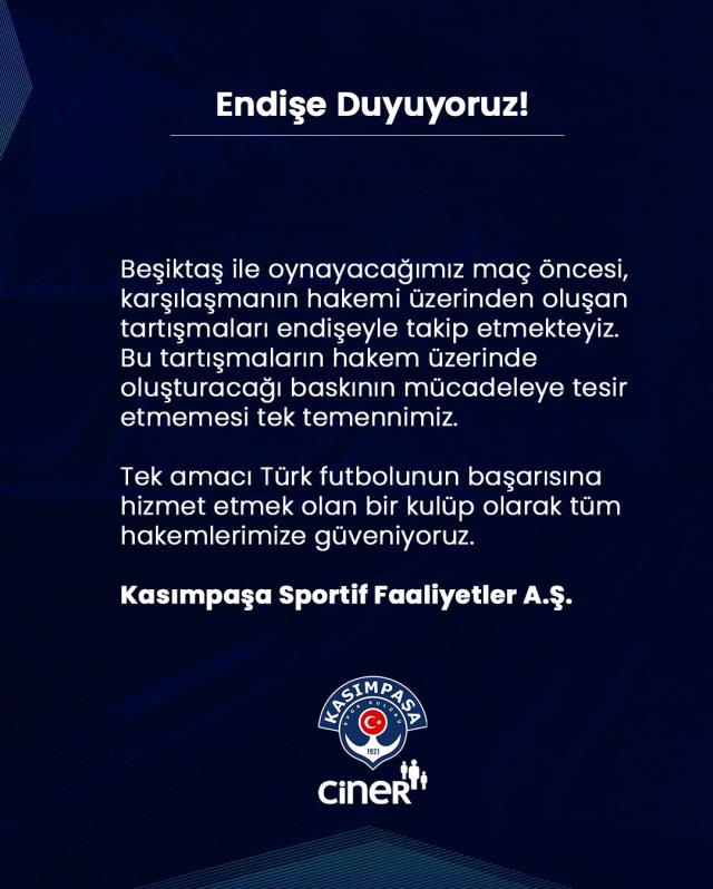 Beşiktaş hakem Meler üstünden yine MHK'ye yüklendi, Kasımpaşa Kulübü de tartışmaya dahil oldu