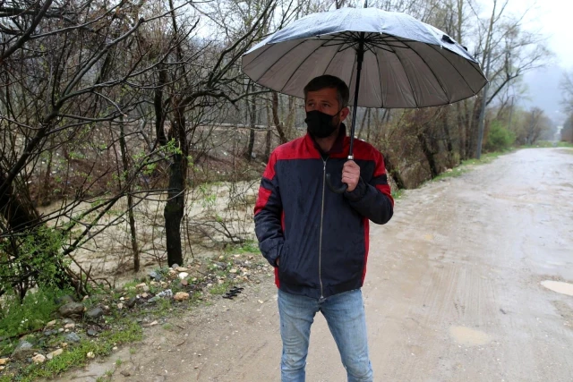 Bursa'da taşan dere sele neden oldu! Ağaçlar yerinden söküldü, tarlalar sular altında kaldı