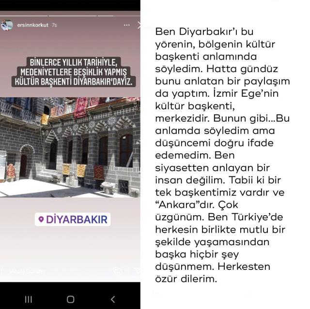 Diyarbakır için kullandığı ifadeler tepki çeken Ersin Korkut'tan açıklama: Kültür başkenti anlamında kullandım