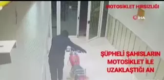 Son dakika haberleri... Motosiklet hırsızları önce kameralara sonra polise yakalandı