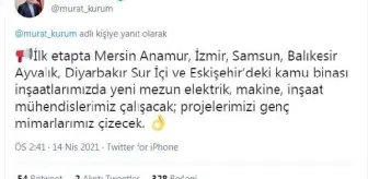 Bakan Kurum: 8 projede yeni mezun elektrik, makine ve inşaat mühendislerimiz çalışacak