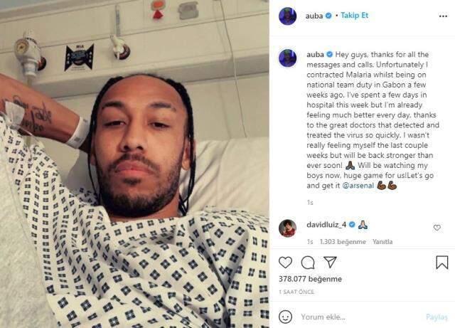 Pierre Emerick Aubameyang sıtma oldu