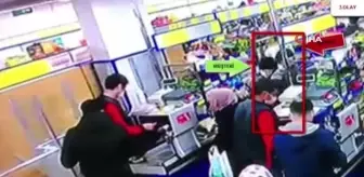 Yan kesicilik zanlısı yakalandı.. Yankesicilik anları kameraya böyle yansıdı