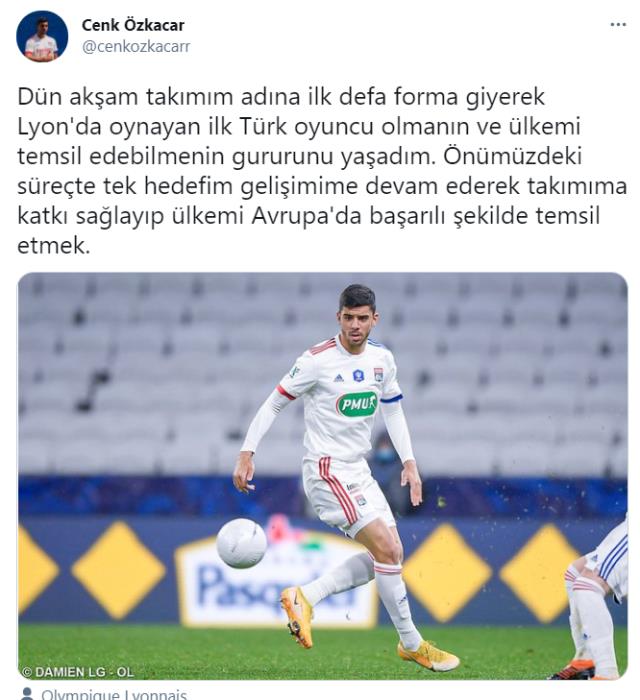 Lyon'da ilk maçına çıkan Türk stoper Cenk kısa sürede kendine hayran bıraktı, 'Yeni Chiellini' yorumları yapıldı