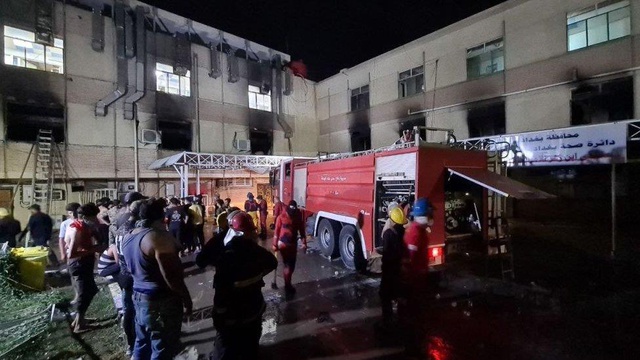 Irak'ta Covid hastanesinde yangın: En az 82 ölü