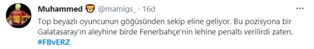 Fenerbahçe'nin kazandığı penaltıya sosyal medyada büyük tepki var