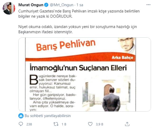 Ekrem İmamoğlu'na 'Türbeye girerken ellerini arkadan bağladı' soruşturması! Murat Ongun da doğruladı