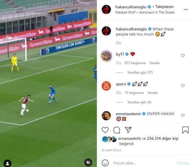 Hakan Çalhanoğlu tartıştığı Zlatan Ibrahimovic'i takipten çıktı