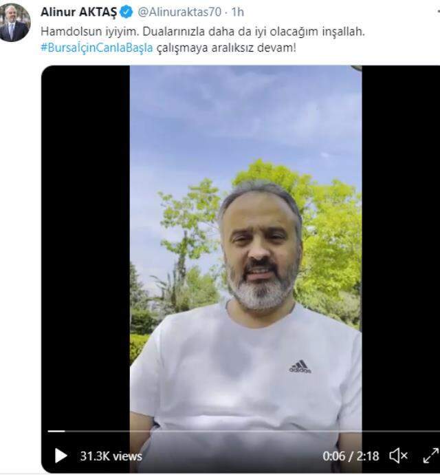 Koronavirüs mağduru Bursa Belediye Başkanı Aktaş'ın sağlık durumuna yönelik önemli gelişme: Taburcu oldu!