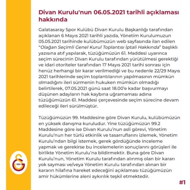 Galatasaray birbirine girdi! Mustafa Cengiz Yönetimi, seçim sürecine dahil olan Divan Kurulu'nu karşısına aldı