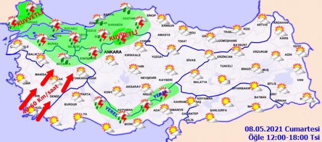 Meteoroloji, Marmara Bölgesi için yağış uyarısında bulundu